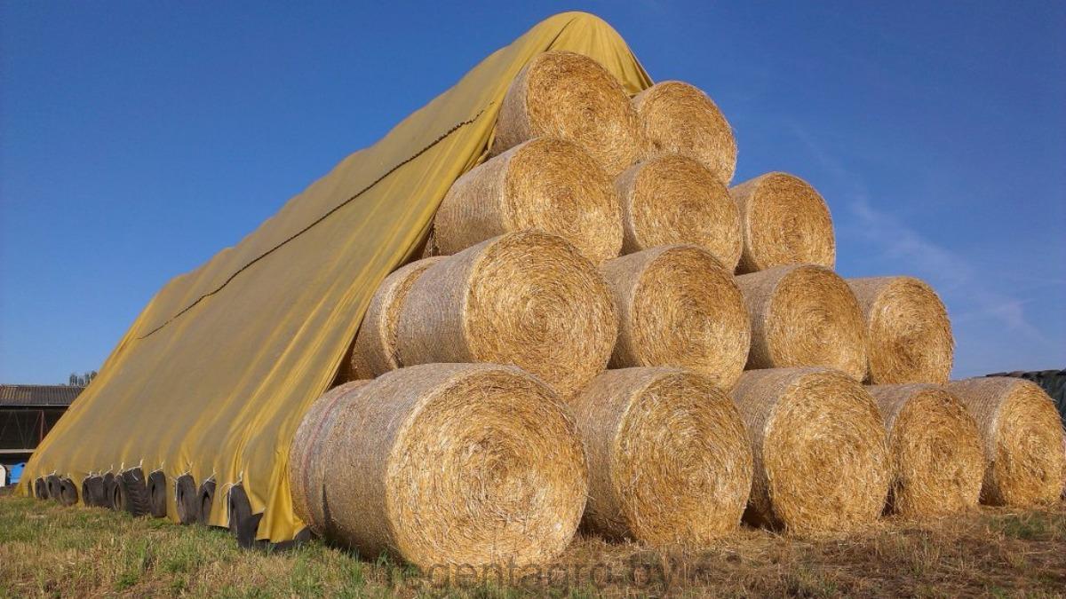 Укрытие соломы, сена, силосных ям